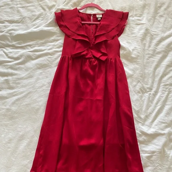 knee length dresses for ladies Nellie Maxi Dress Red Polka Dot main image 1